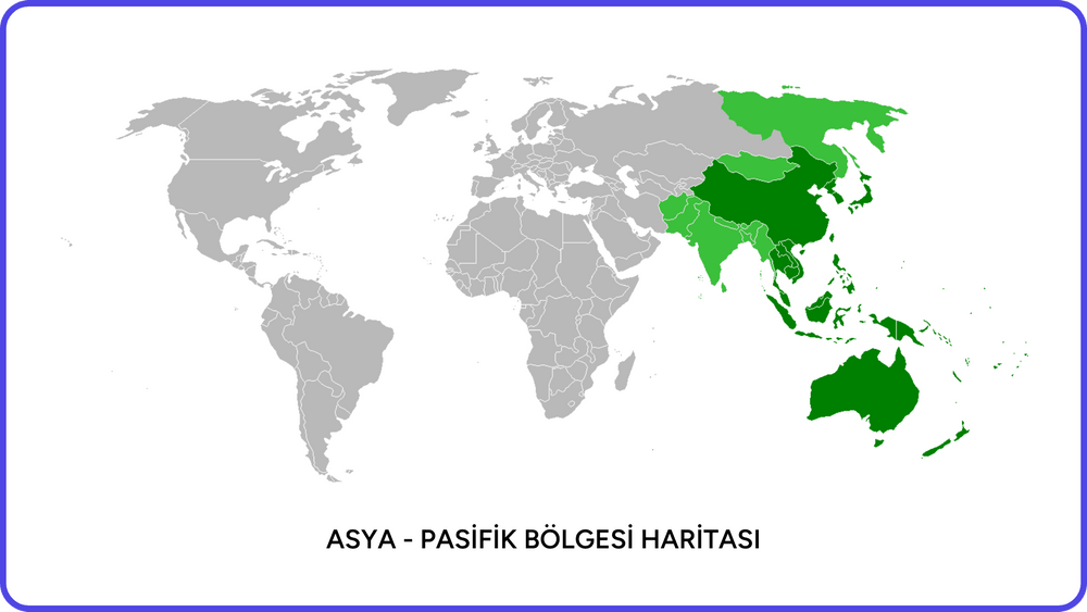 Asya - Pasifik Bölgesi Haritası