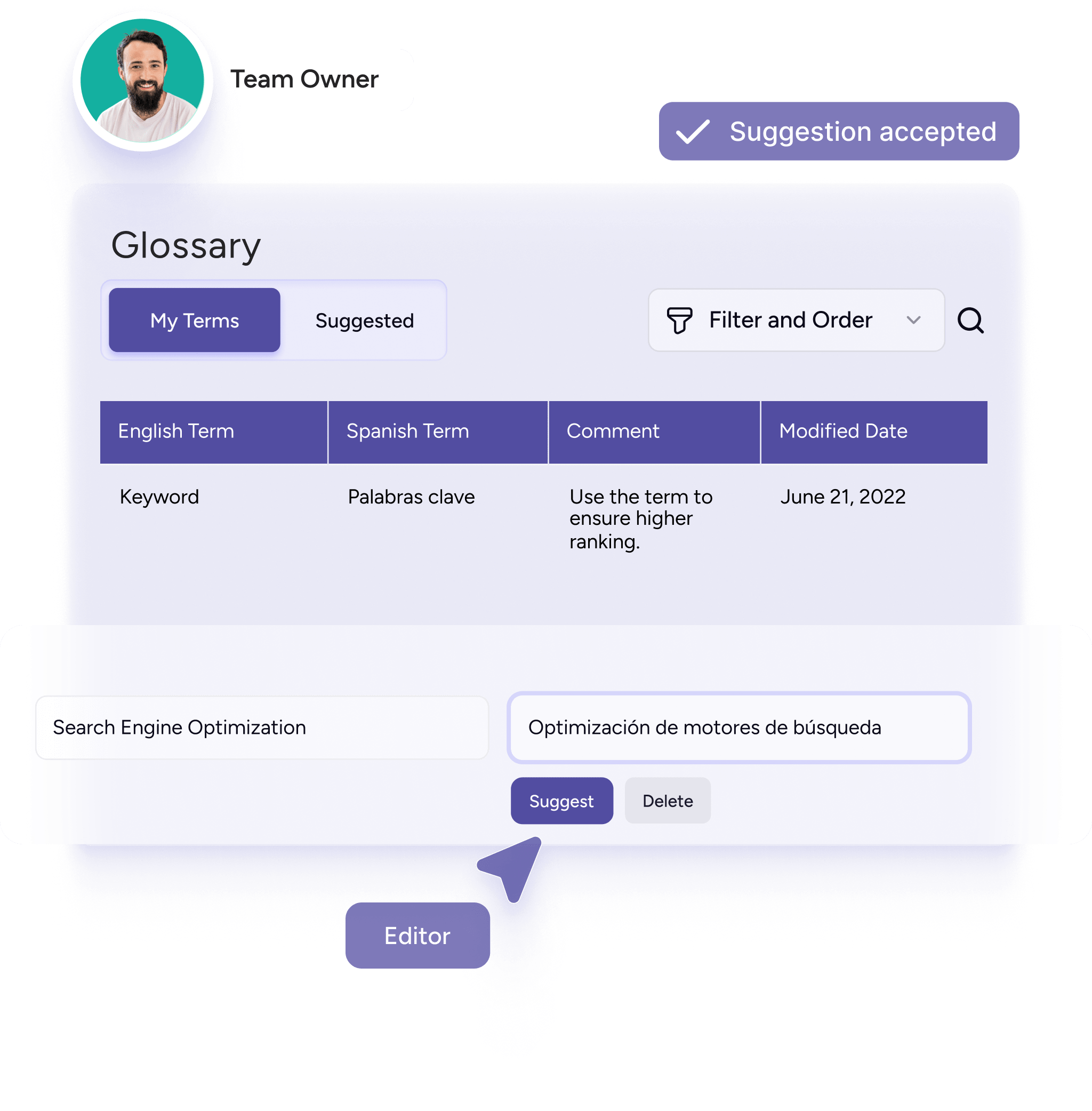 the team page setting for the order form, in the style of light violet and emerald, mário eloy, bryce 3d, nonrepresentational forms, language-based, macro lens, visionary