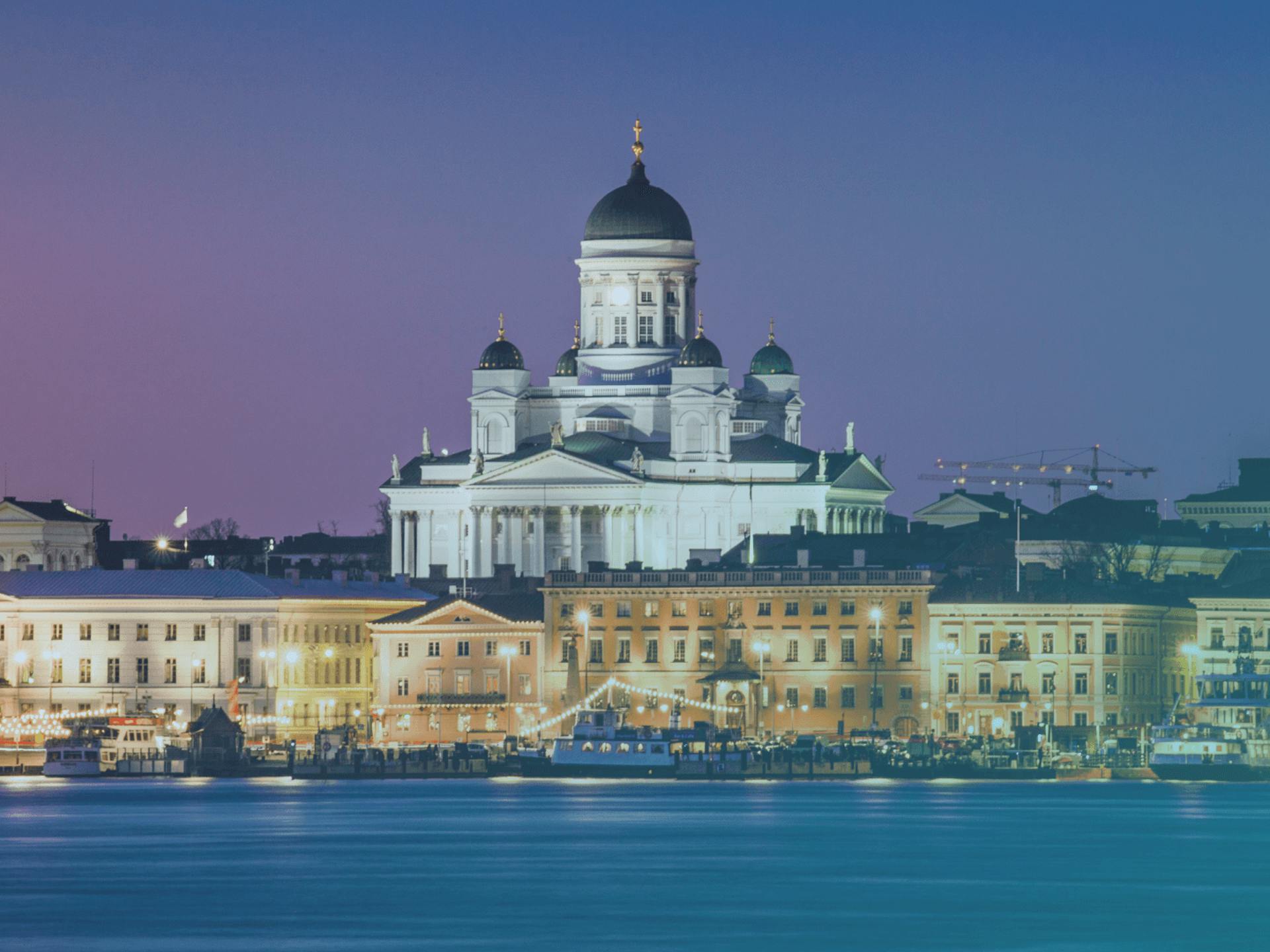 Helsinki, the capital of Finland, is located along the Gulf of Finland on the southern coast of the country. 