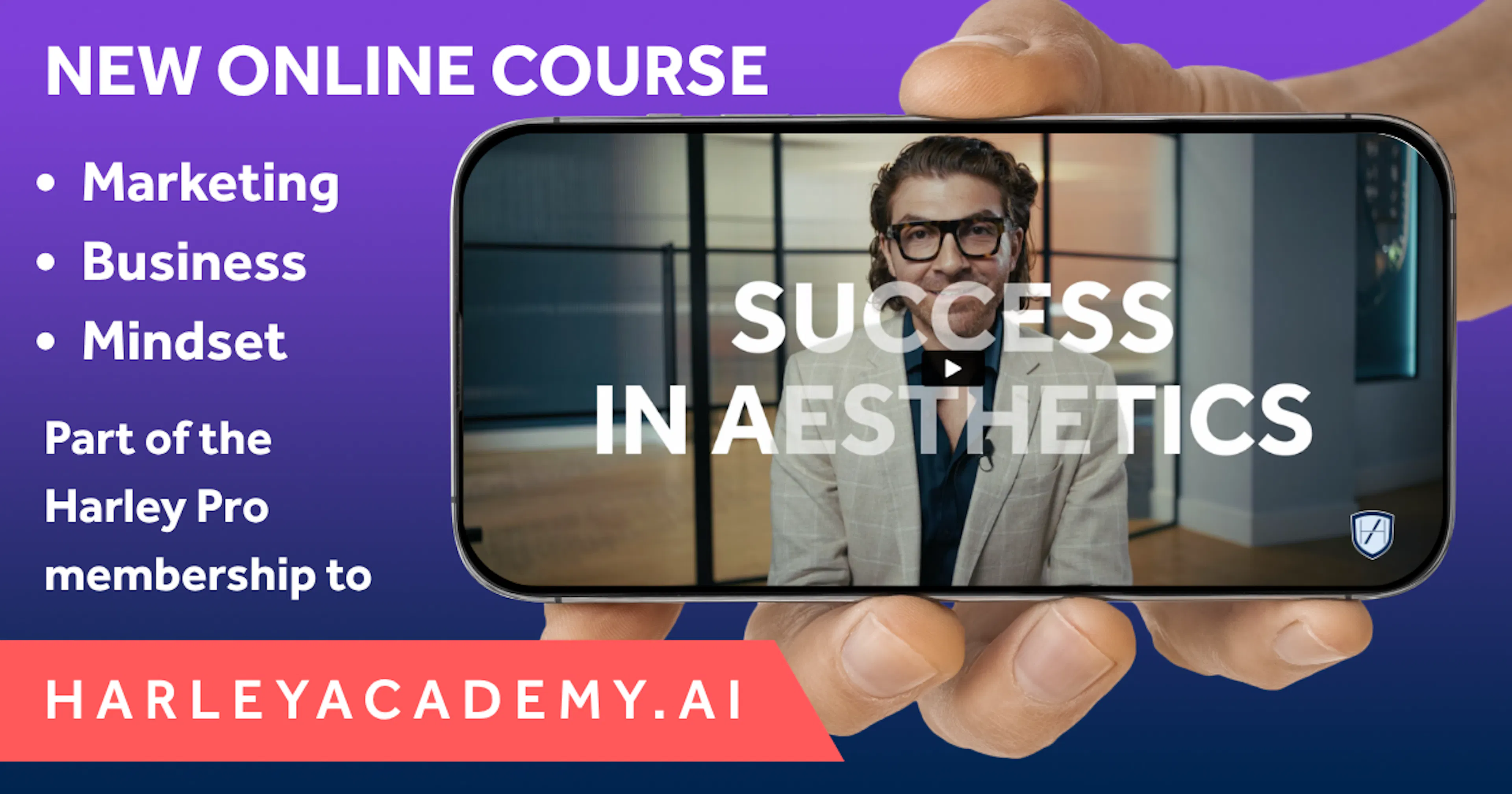 Success in Aesthetics course by Harley Academy for medical aesthetics professionals