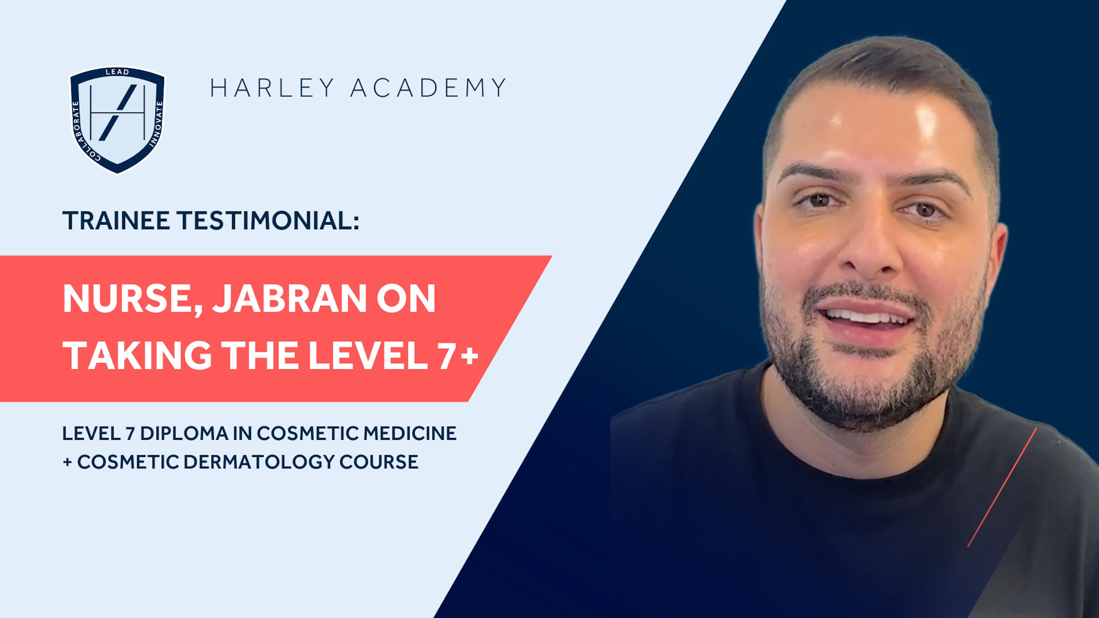 Birmingham Nurse, Jabran on his Harley Academy Level 7+ Aesthetics Training Course