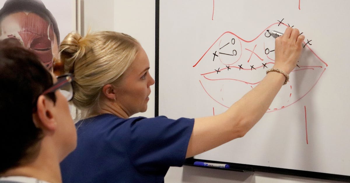 lip filler training courses level 7 injectables mentoring