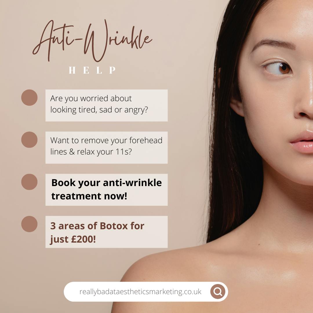 Example of bad banned advertising of botox treatments