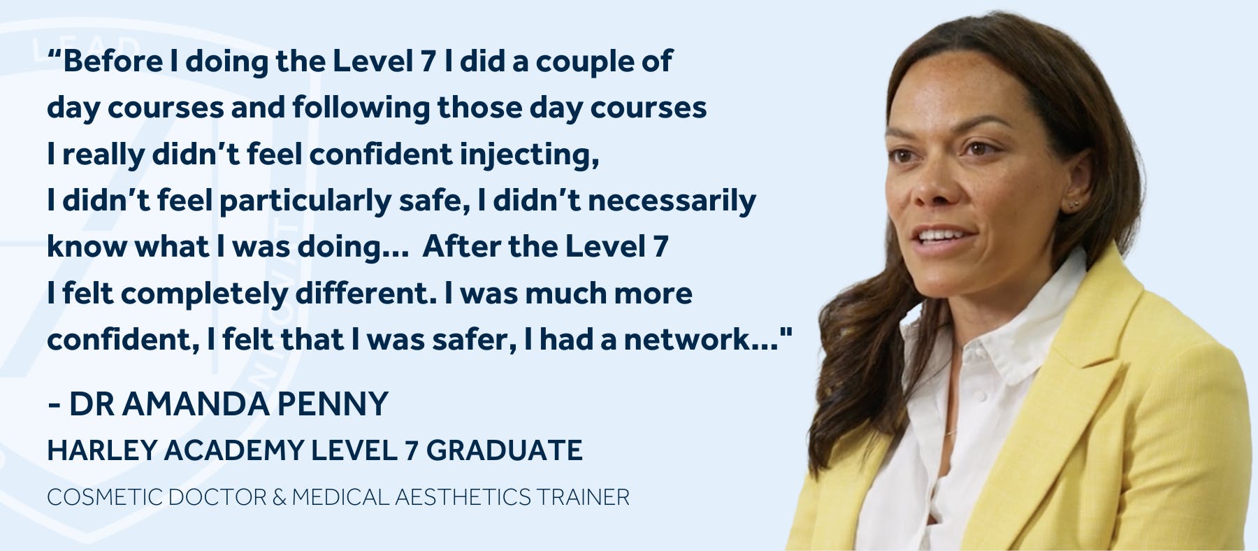 DR AMANADA PENNY LEVEL 7 INJECTABLES HARLEY ACADEMY GRADUATE TESTIMONIAL