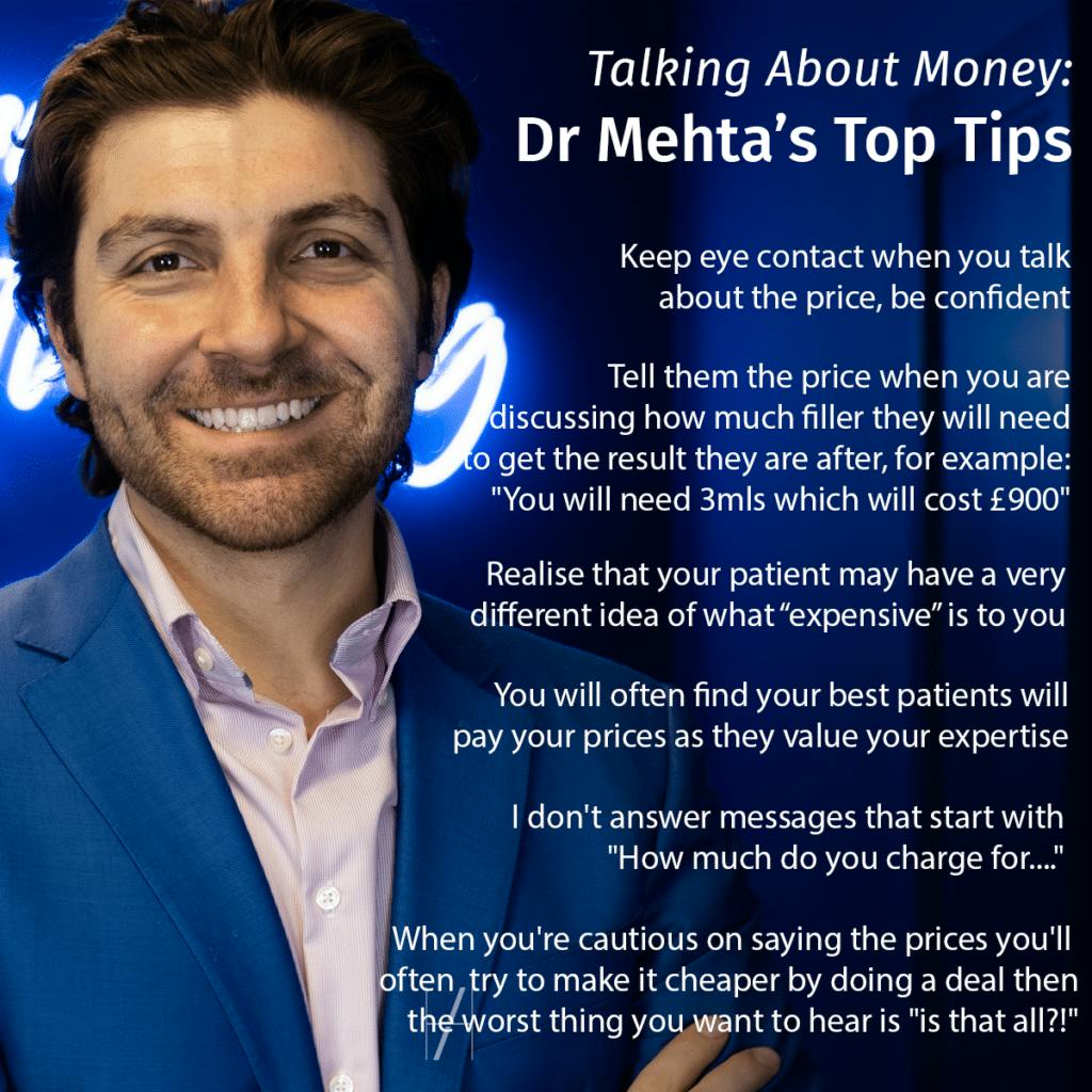 Talking to Aesthetics Patients About Money Advice from Dr Marcus Mehta