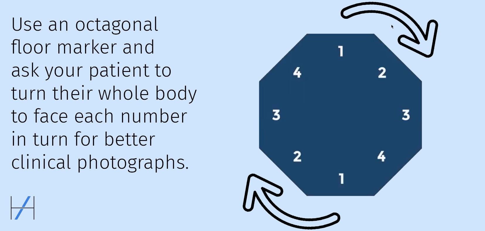 CLINICAL PHOTOGRAPHY OCTAGONAL FLOOR MARKER