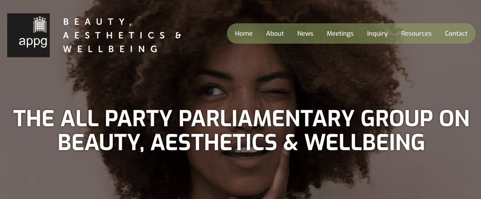 APPG Aesthetics Inquiry recommendations Summer 2021