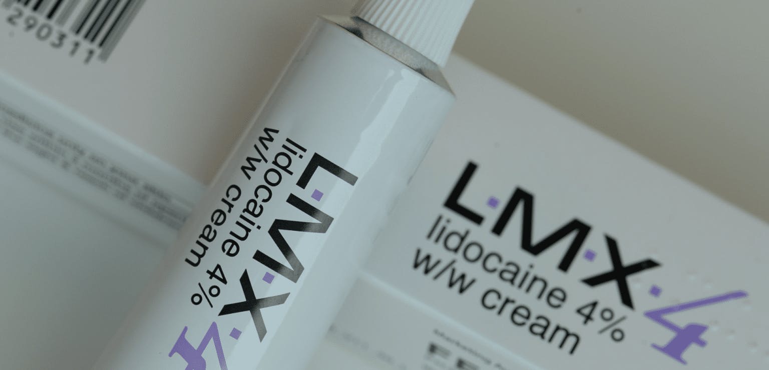 LMX numbing cream for use with injectables botulinum toxin dermal fillers