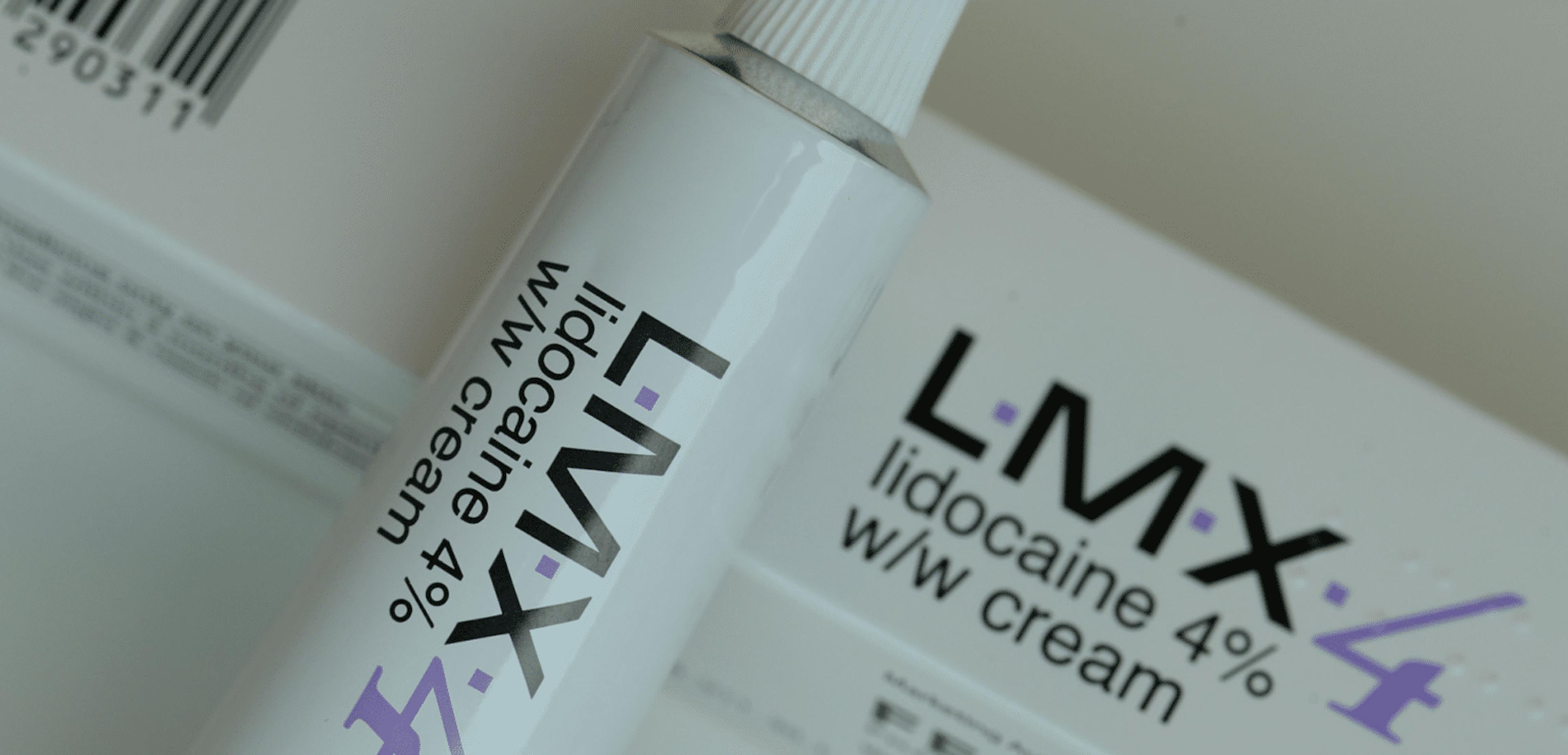 LMX numbing cream for use with injectables botulinum toxin dermal fillers