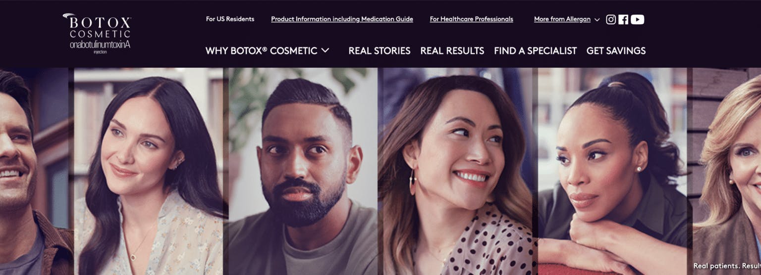 Allergan botox aesthetics marketing campaign