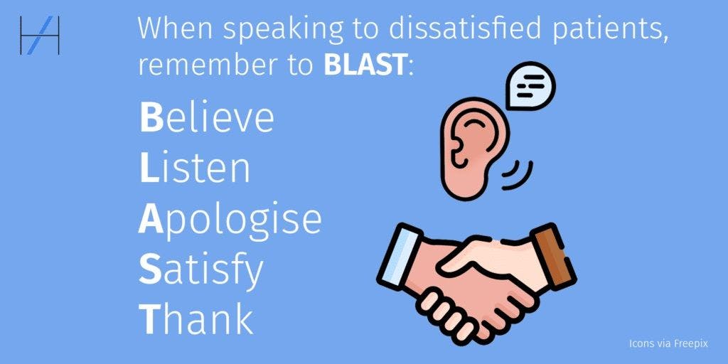 BLAST protocol for managing complaints