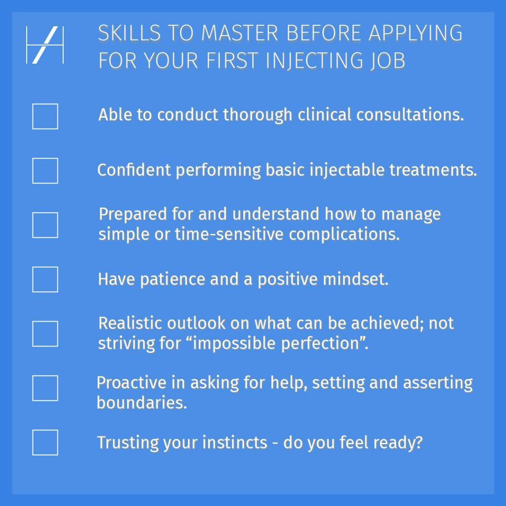 Your injector job skills checklist