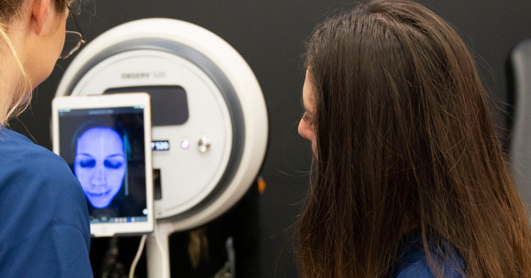 Skin analysis using an Observ device at the Harley Academy Cosmetic Dermatology Foundation Training
