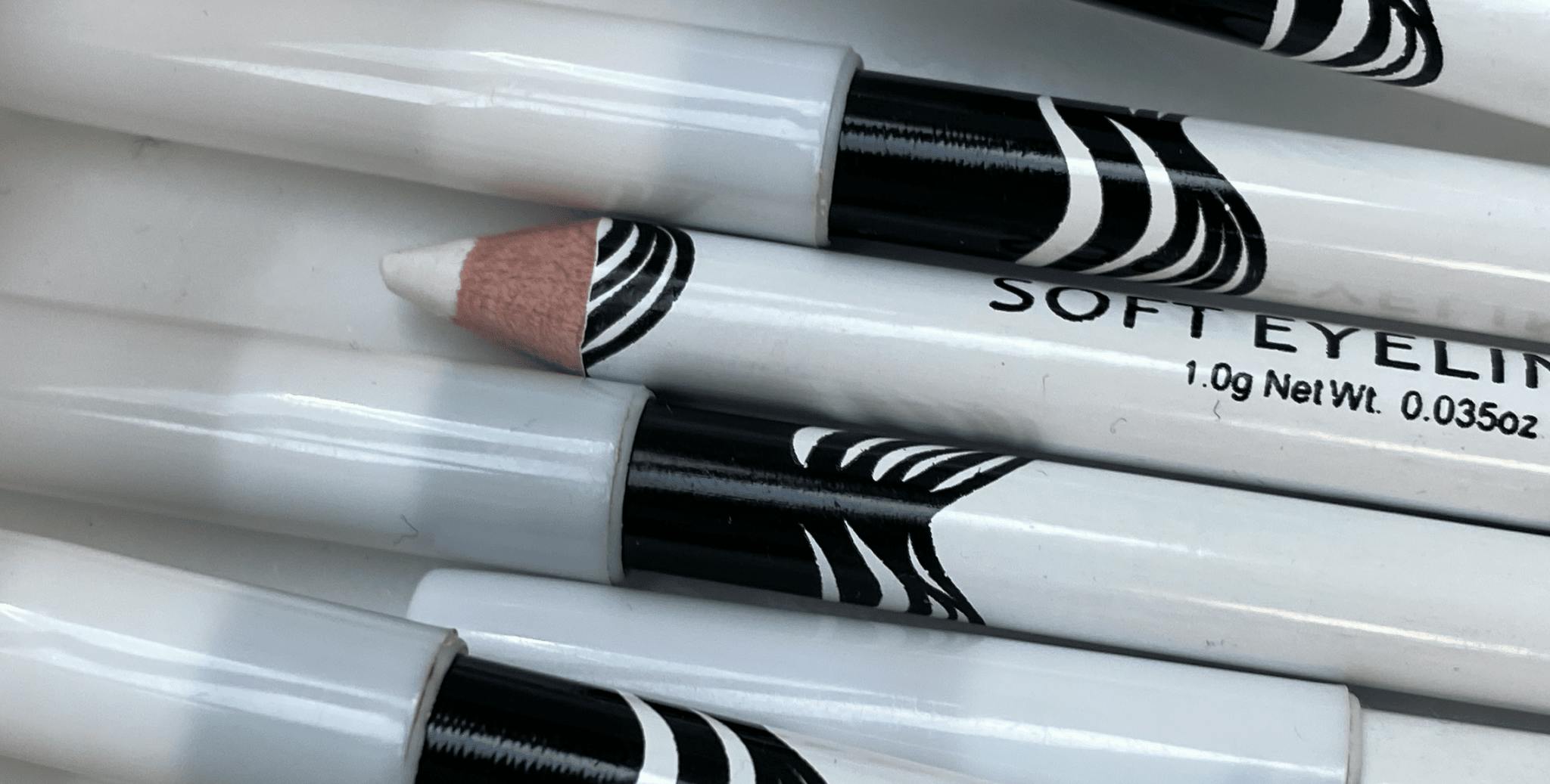 White pencils for marking up filler landmarks for injection points