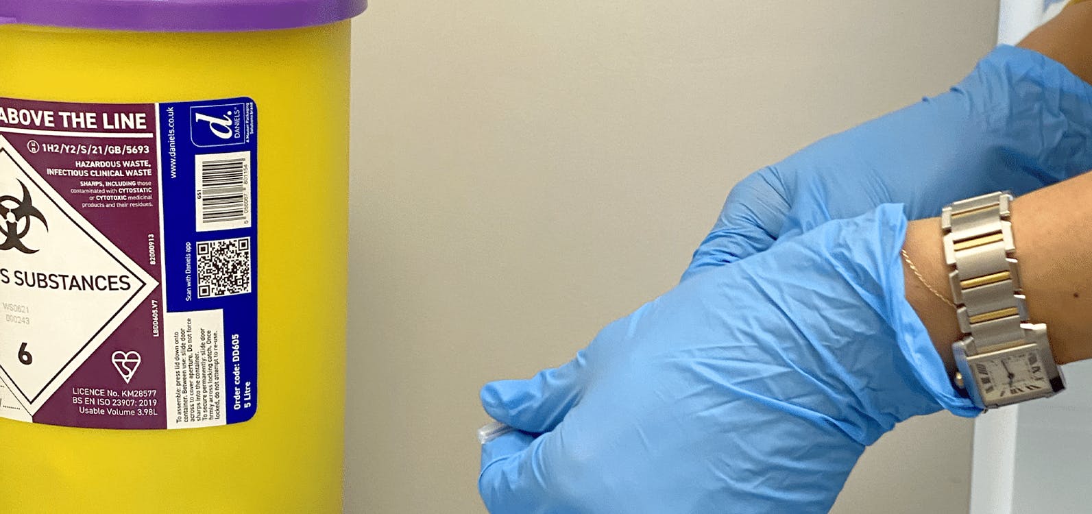 SHARPS DISPOSAL NEEDLESTICK INJURY