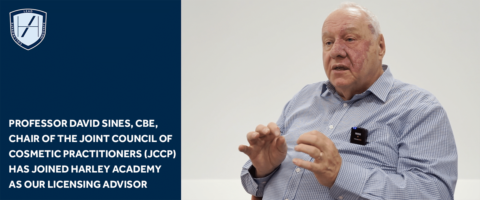 Professor David Sines JCCP Chair Joins Harley Academy