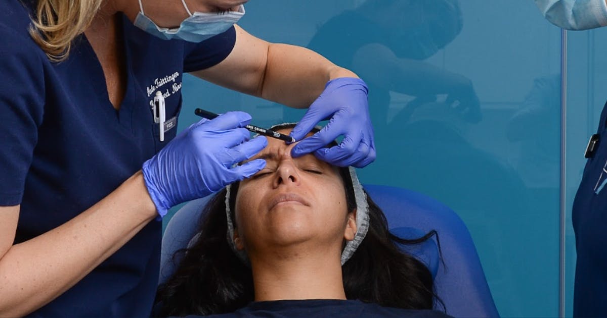 stop patients looking angry GLABELLA BOTOX