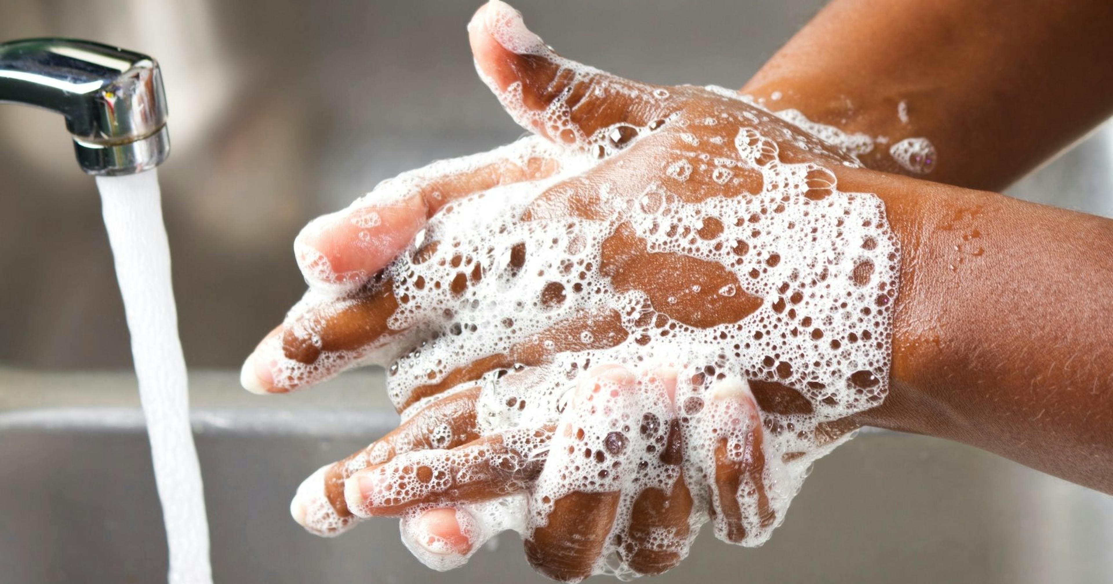 Soapy hands