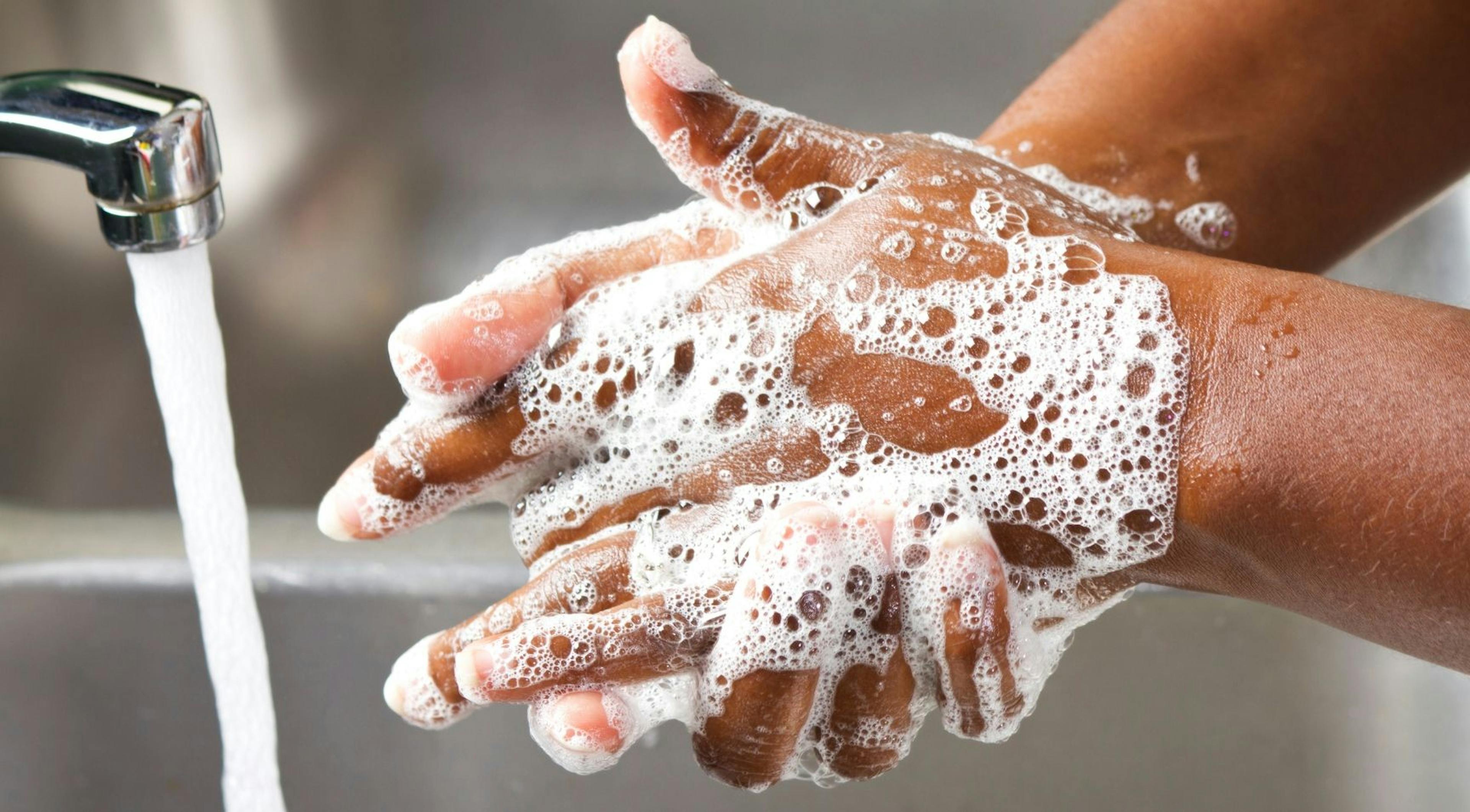 Soapy hands