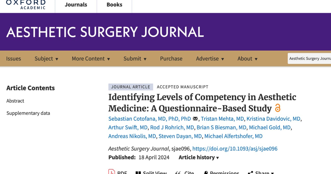 Harley Academy publishes groundbreaking aesthetic medicine education research in aesthetic surgery journal