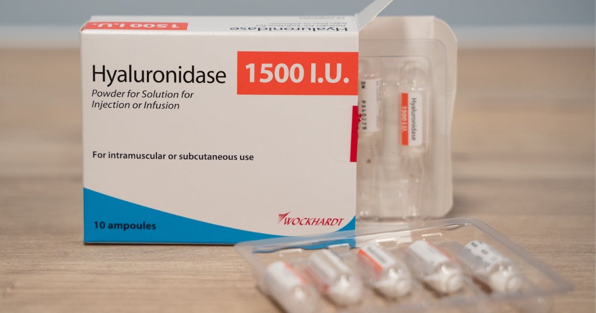 aesthetics prescribers can have hyaluronidase ready for dissolving filler