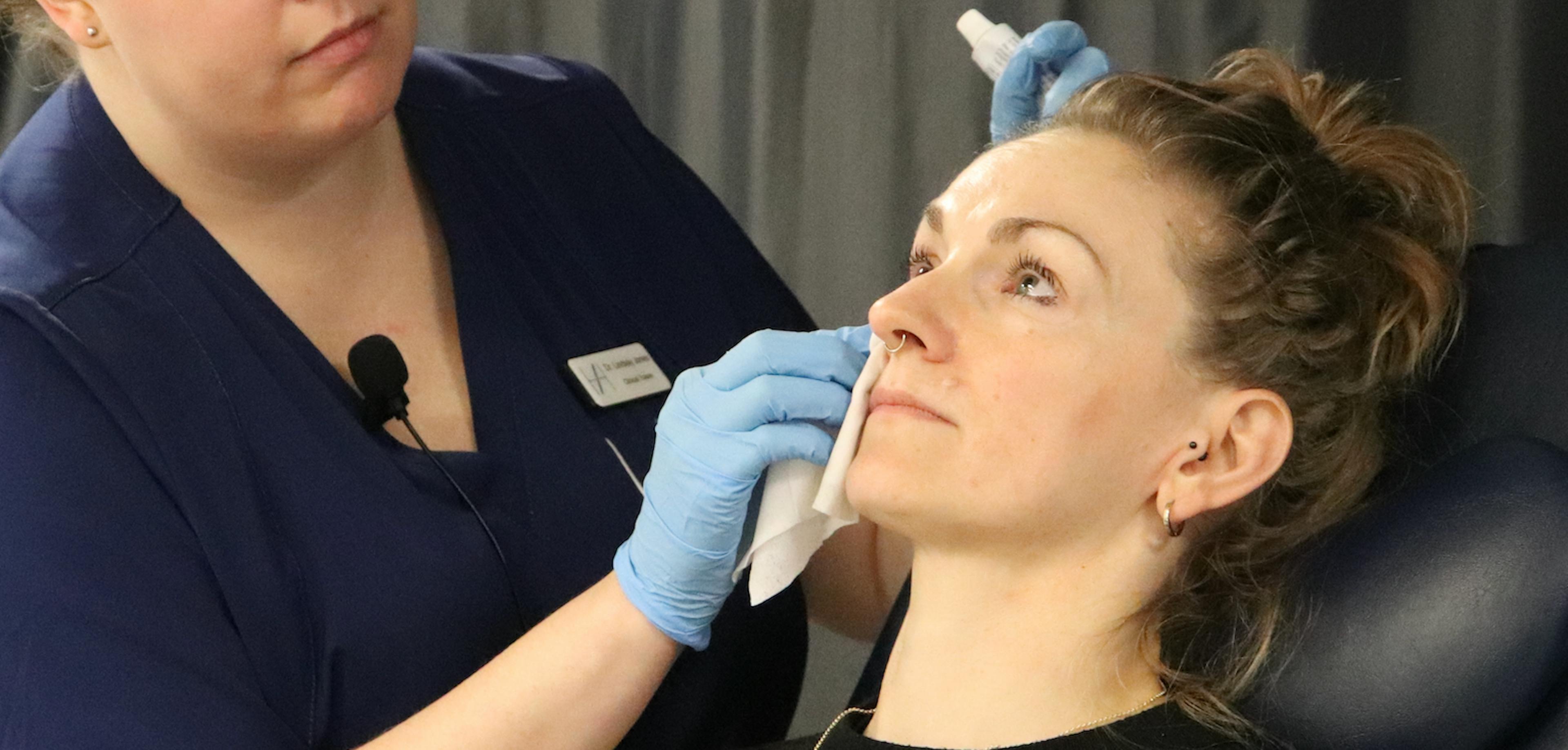 How to clean Aesthetics Patients’ faces properly