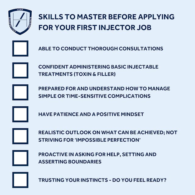 Master These Skills Before Applying For Injector Jobs Harley Academy
