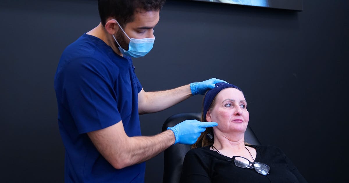 facial assessment before injectables at Harley Academy