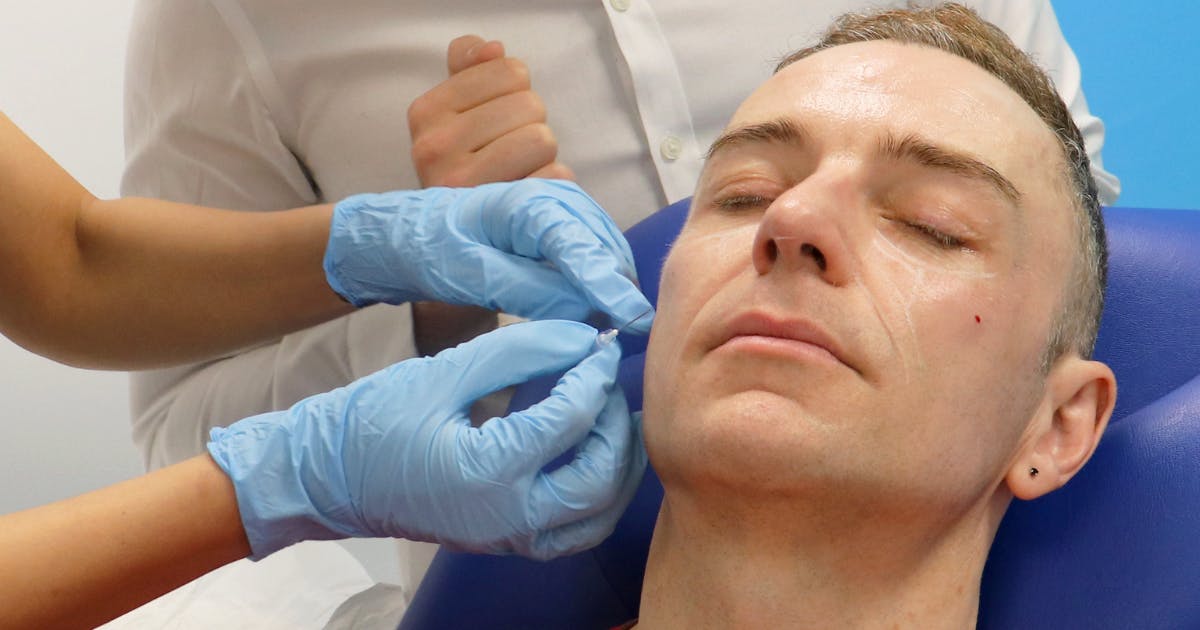 cheek filler using a cannula introducer needle