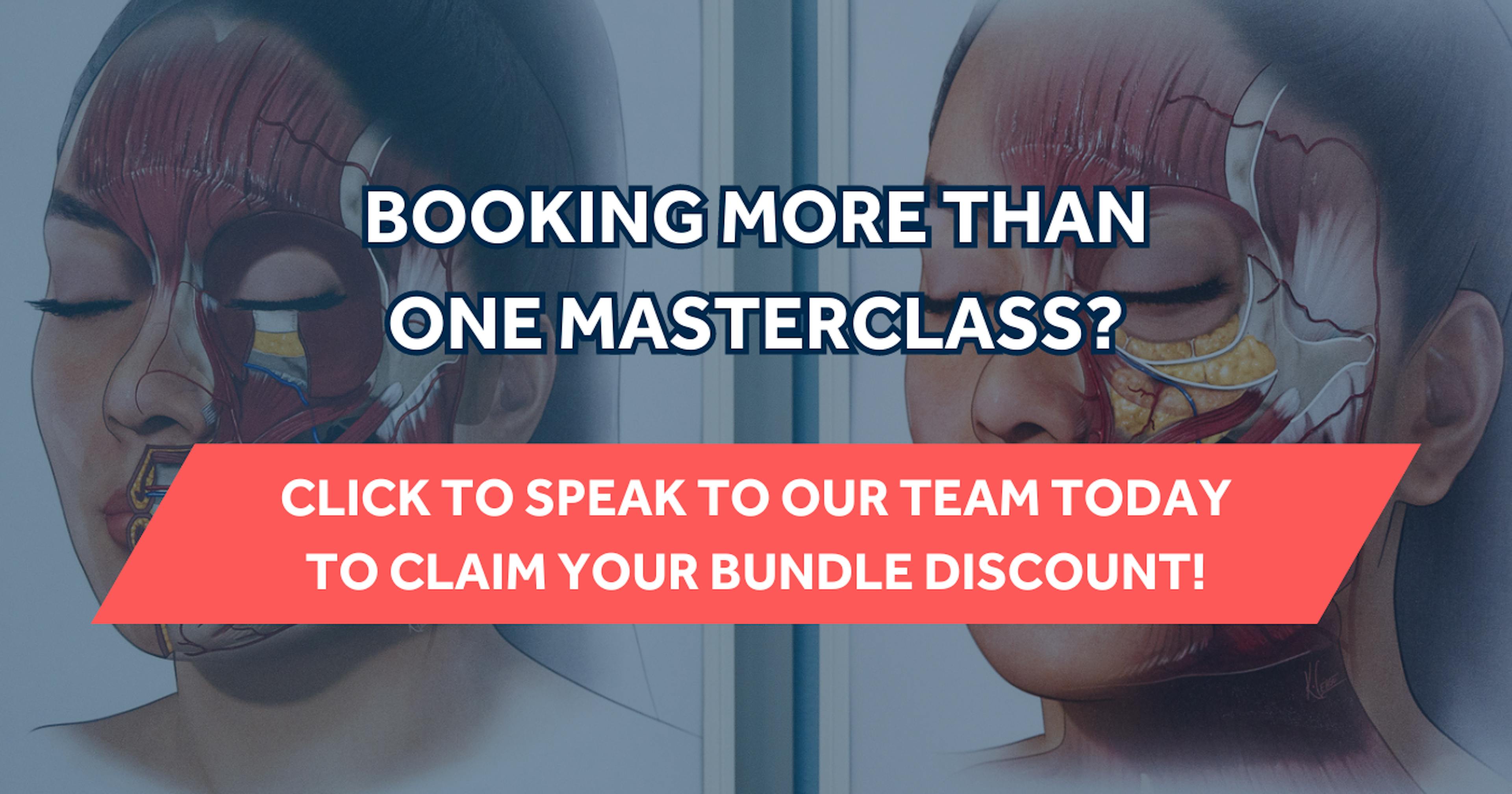 BANNER - Bundle discount on Cosmetic Injectables Masterclasses aesthetics training at Harley Academy