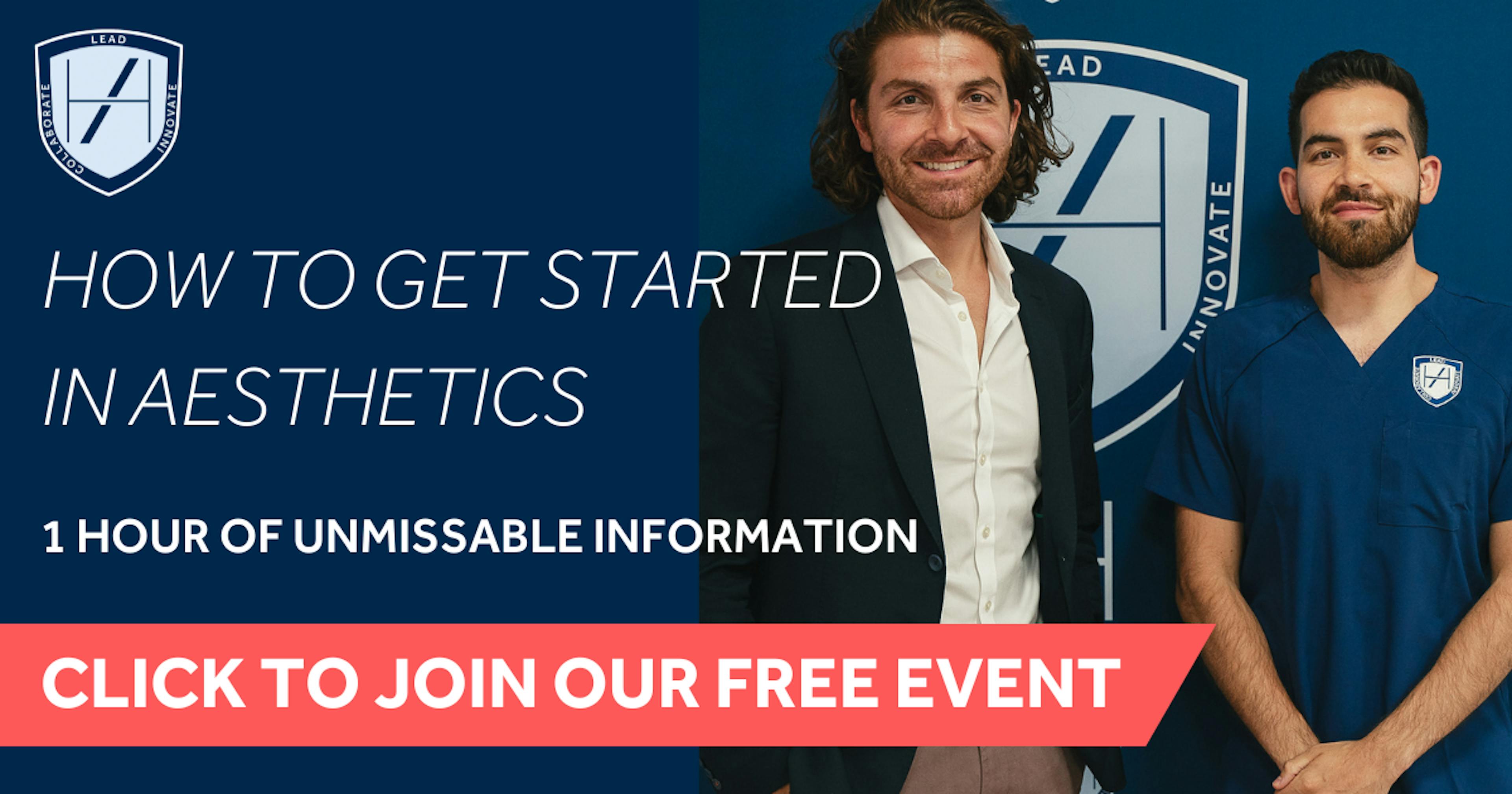 How to Get Started in Aesthetics - Free Event for Medical Professionals