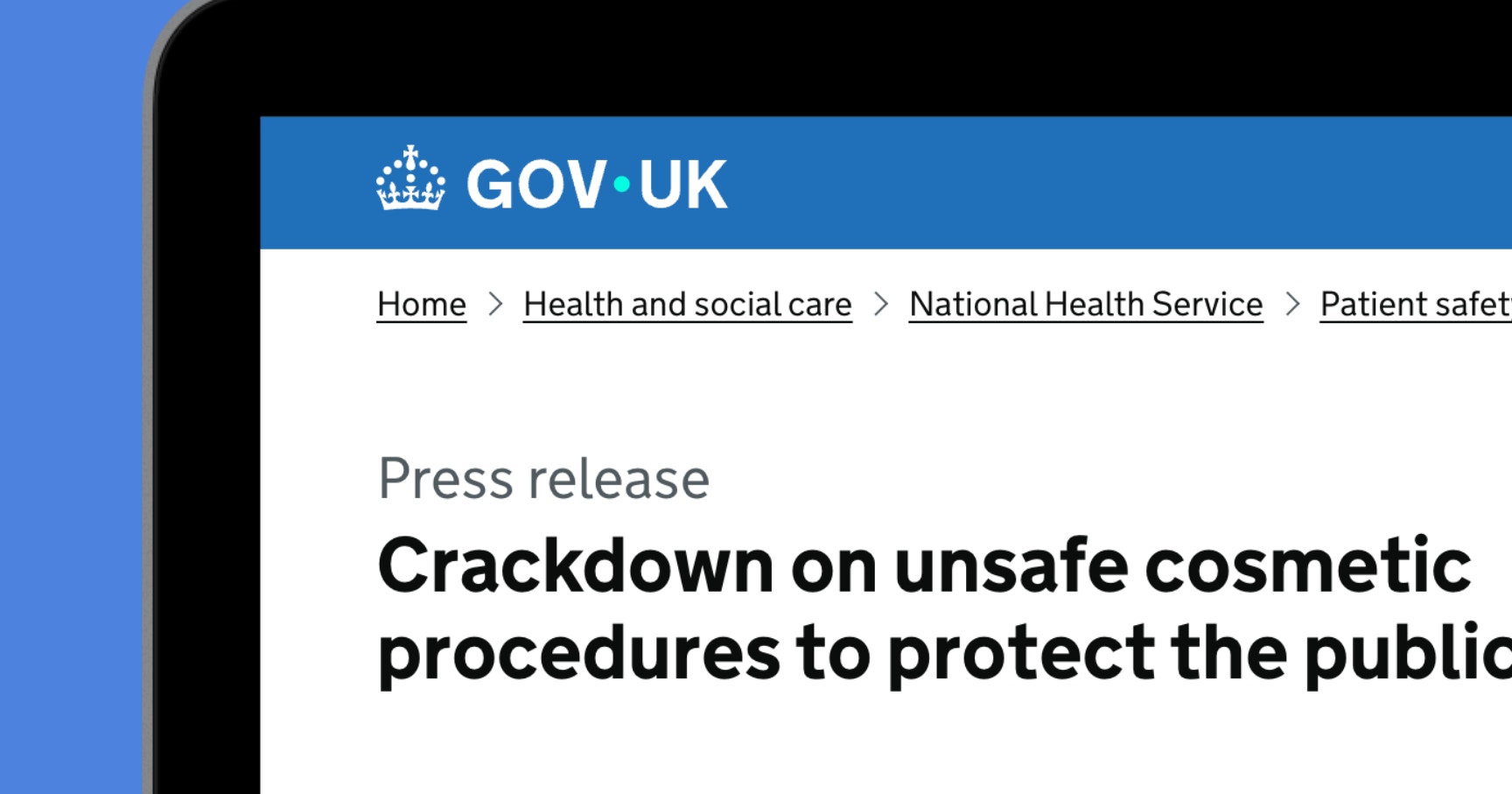 Aesthetics Regulation for England Update