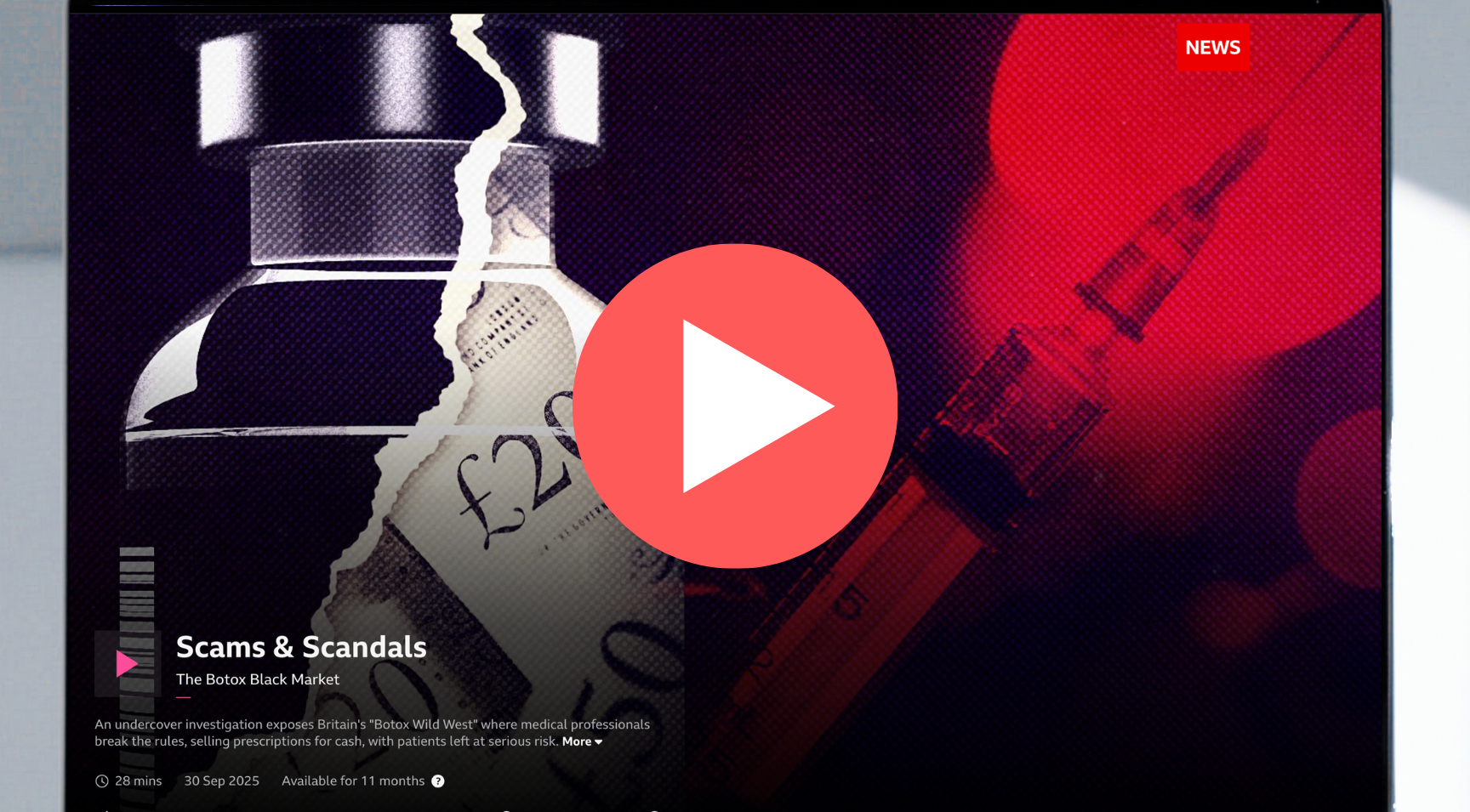 BBC Investigation into pharmacists illegally prescribing botox for non-medics