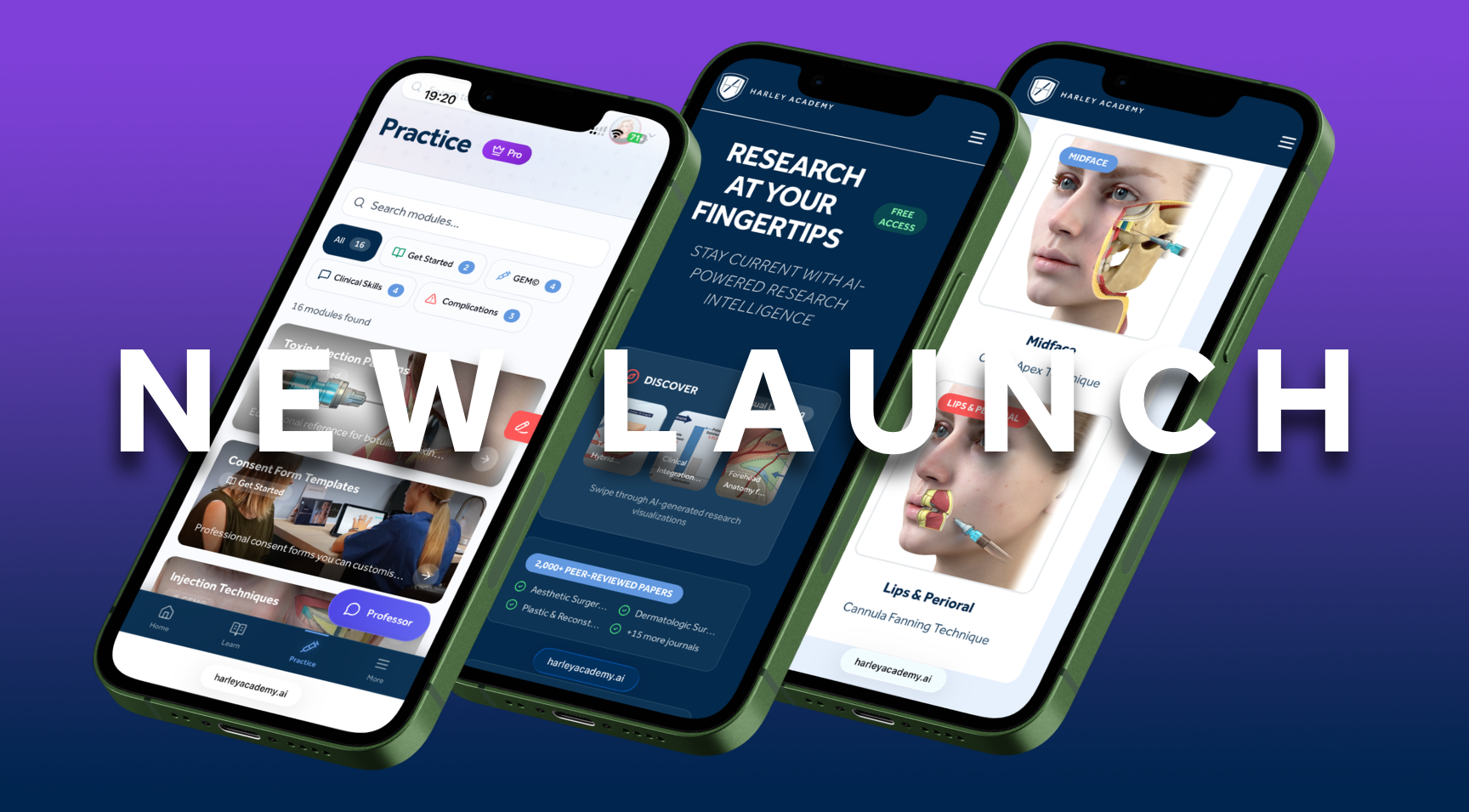 Harley Academy launches Aesthetics Learning System evidence-based AI-powered aesthetic education app for medical professionals