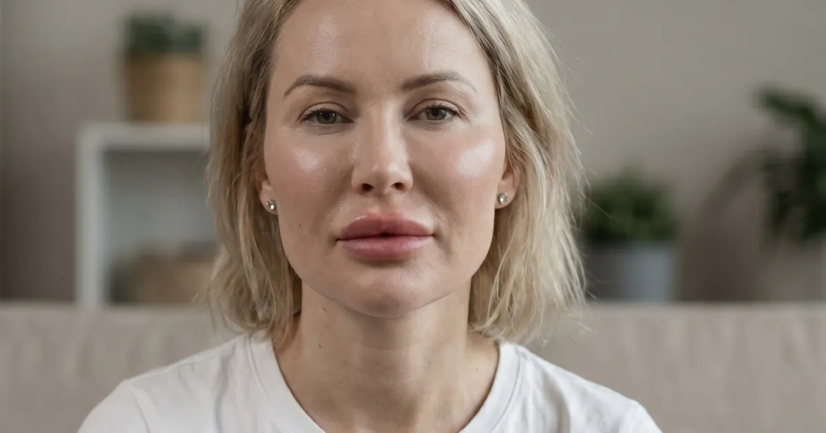 Example of an overfilled aesthetic patient - Facial Overfilled Syndrome FOS
