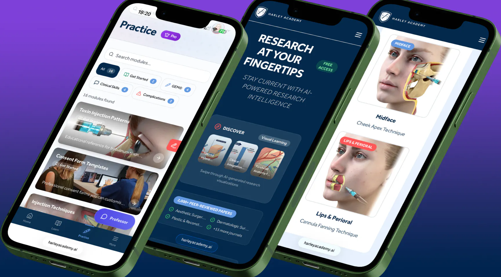 Free aesthetic education tool from Harley Academy for medics