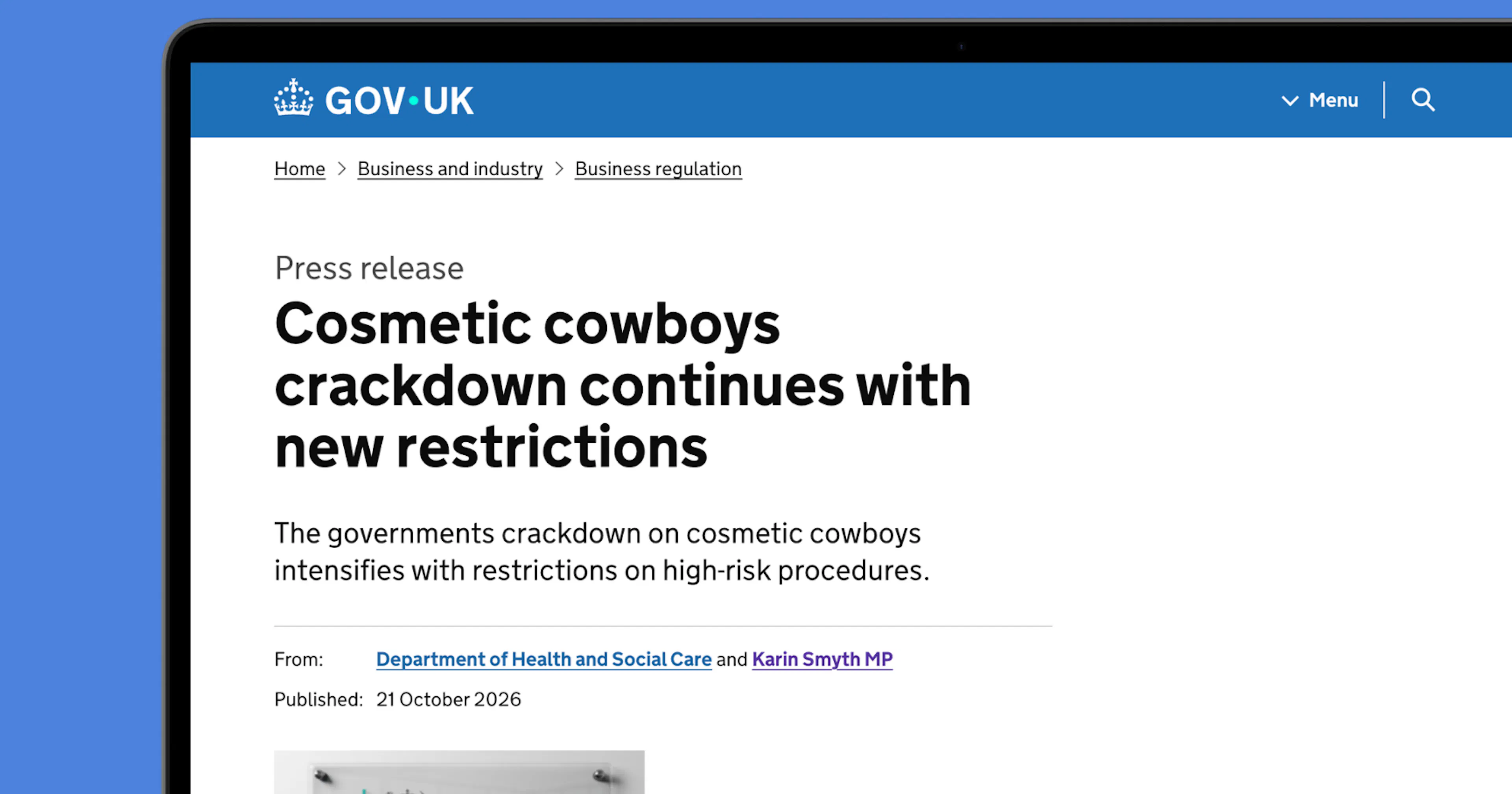 New Aesthetics Regulations Proposals for High Risk Treatments in England - DHSC