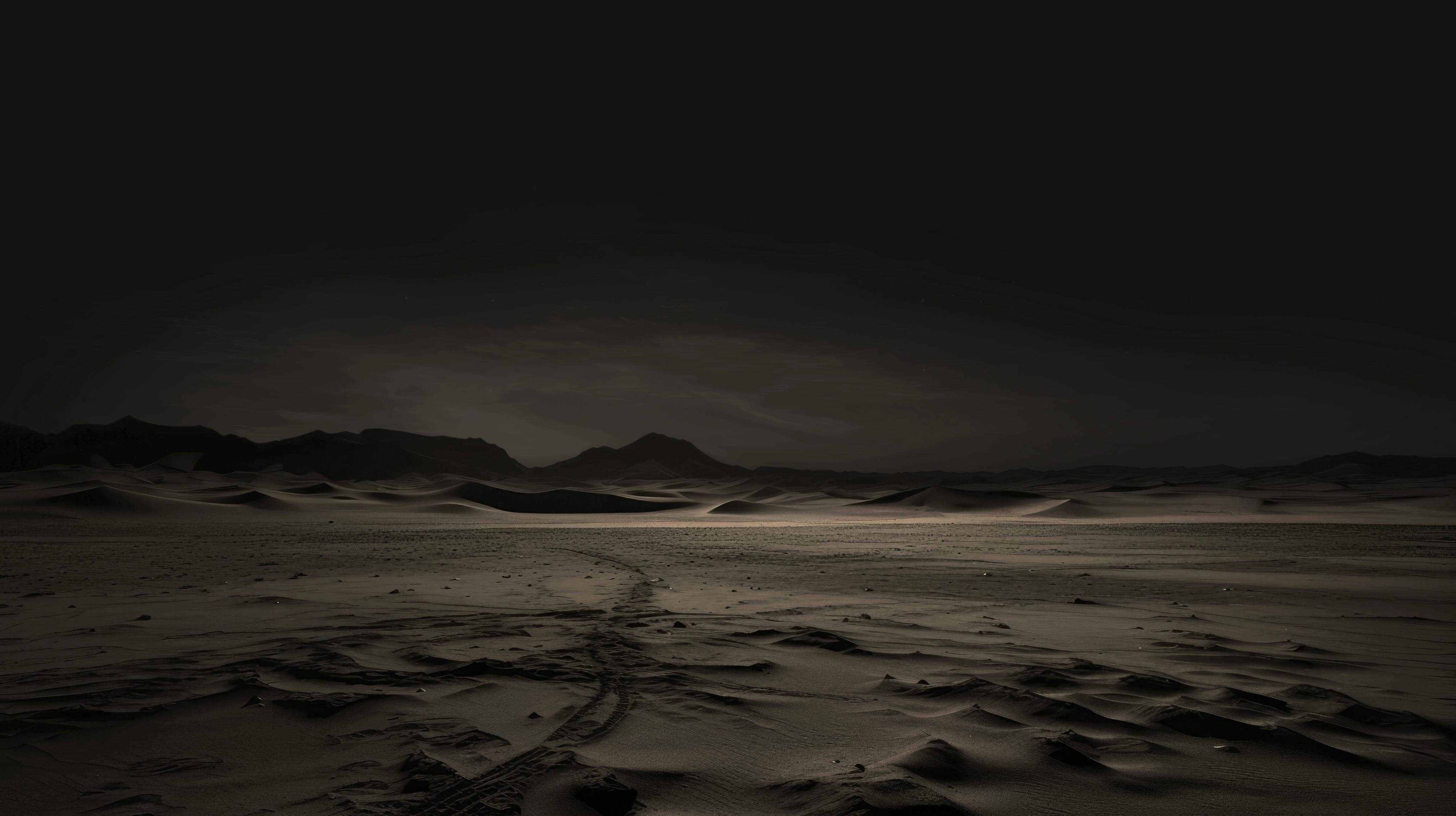 desert in the dark