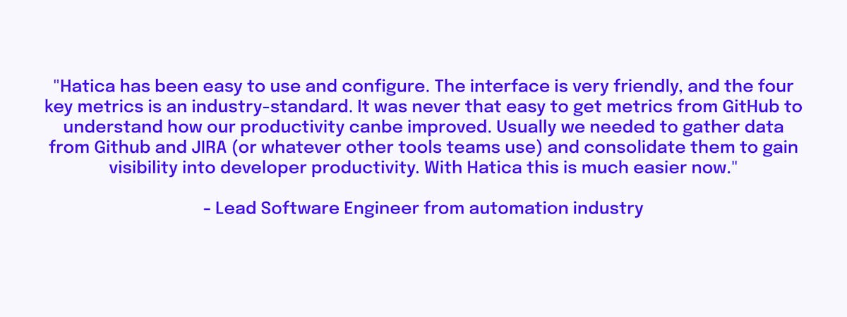Hatica user review from automation industry 