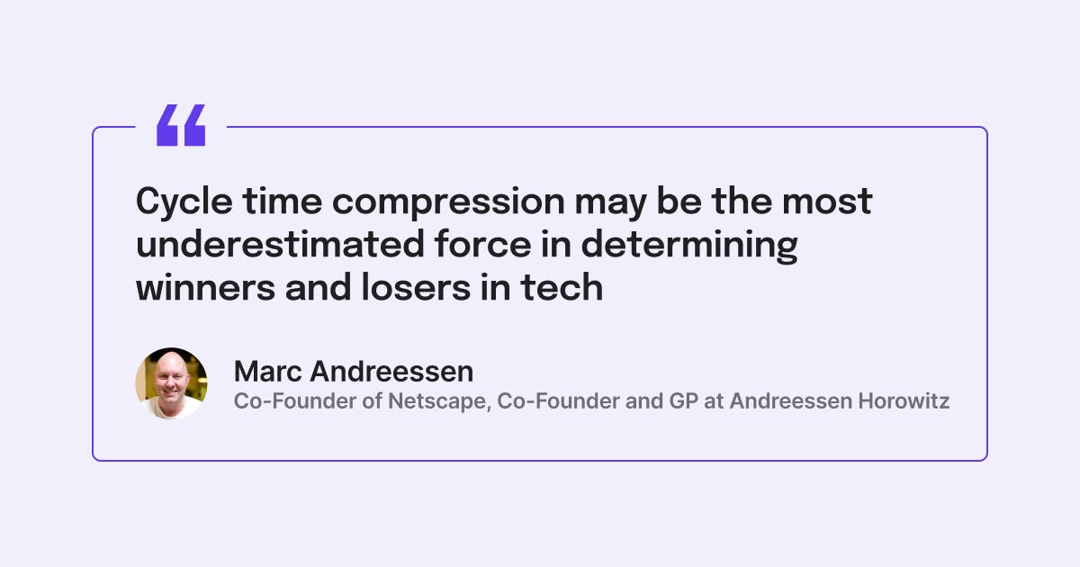 Marc Andreessen on Cycle time