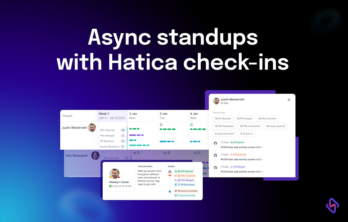 Automate Daily Standup meetings with Hatica Async Standups
