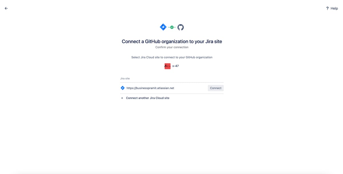 Connect GitHub organization with Jira 