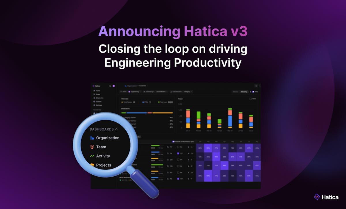 Hatica v3: Closing the Loop on Driving Engineering Productivity
