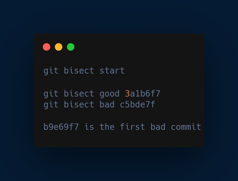 git bisect command 