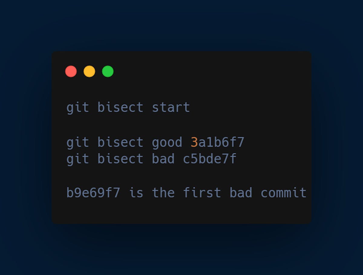 git bisect command 