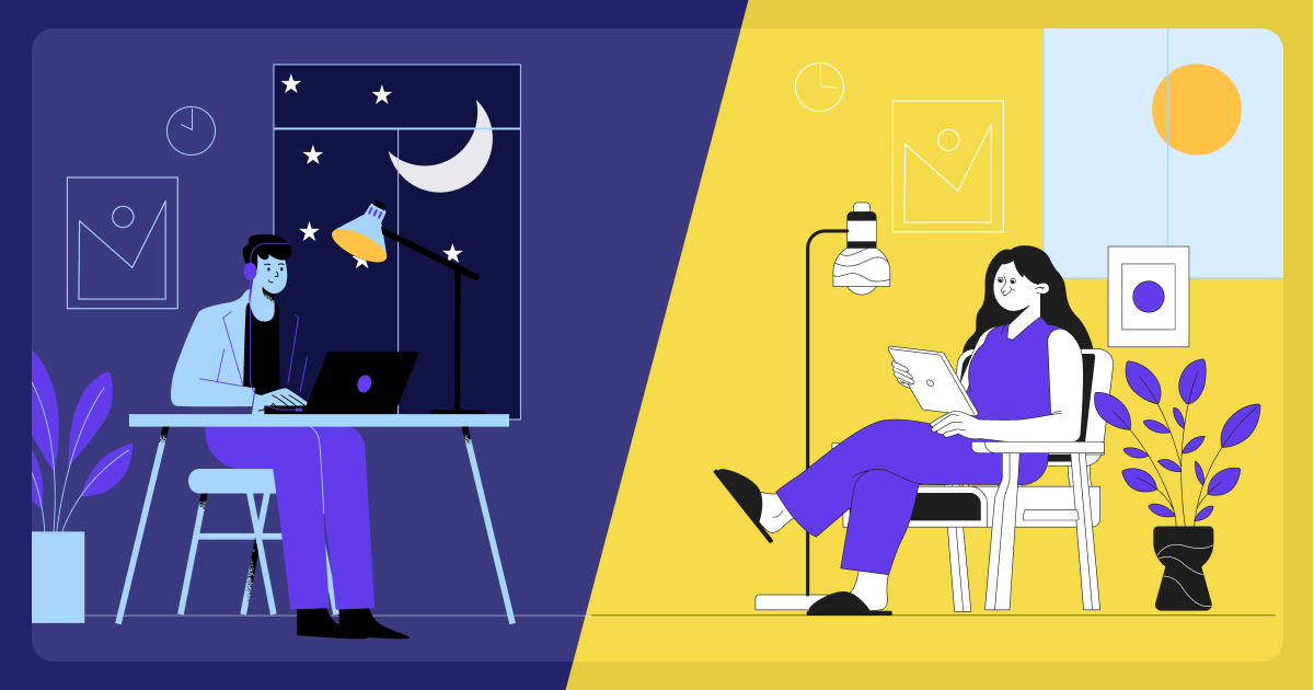 Remote work and distant time zones - Hatica