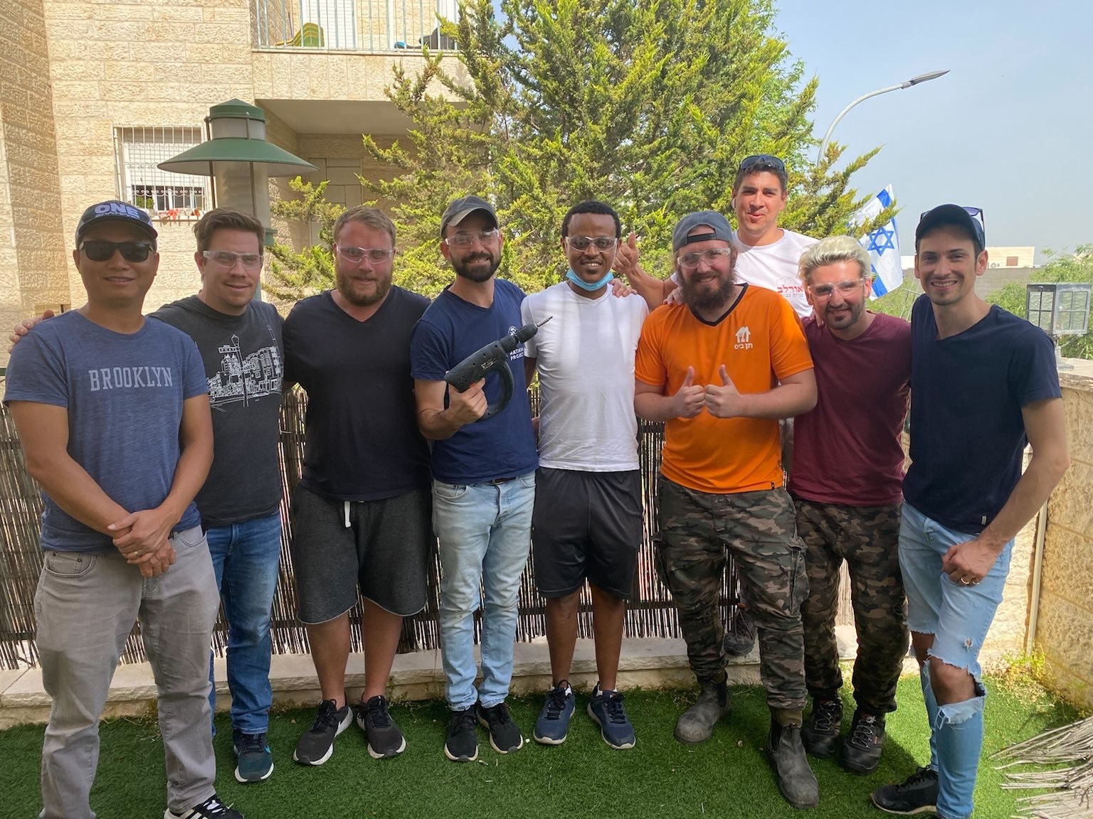 Our volunteers in HaTikva House