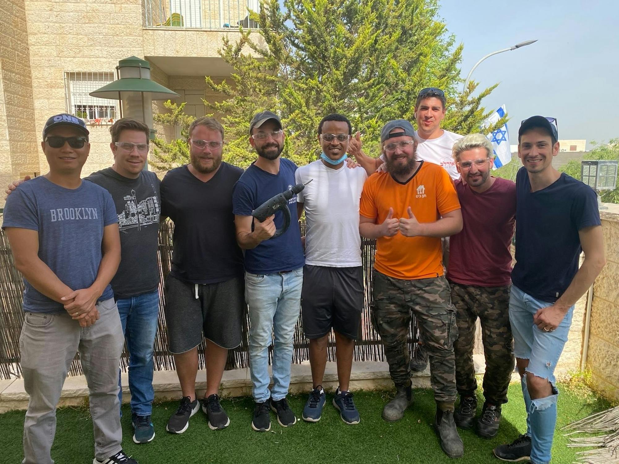 Our volunteers in HaTikva House