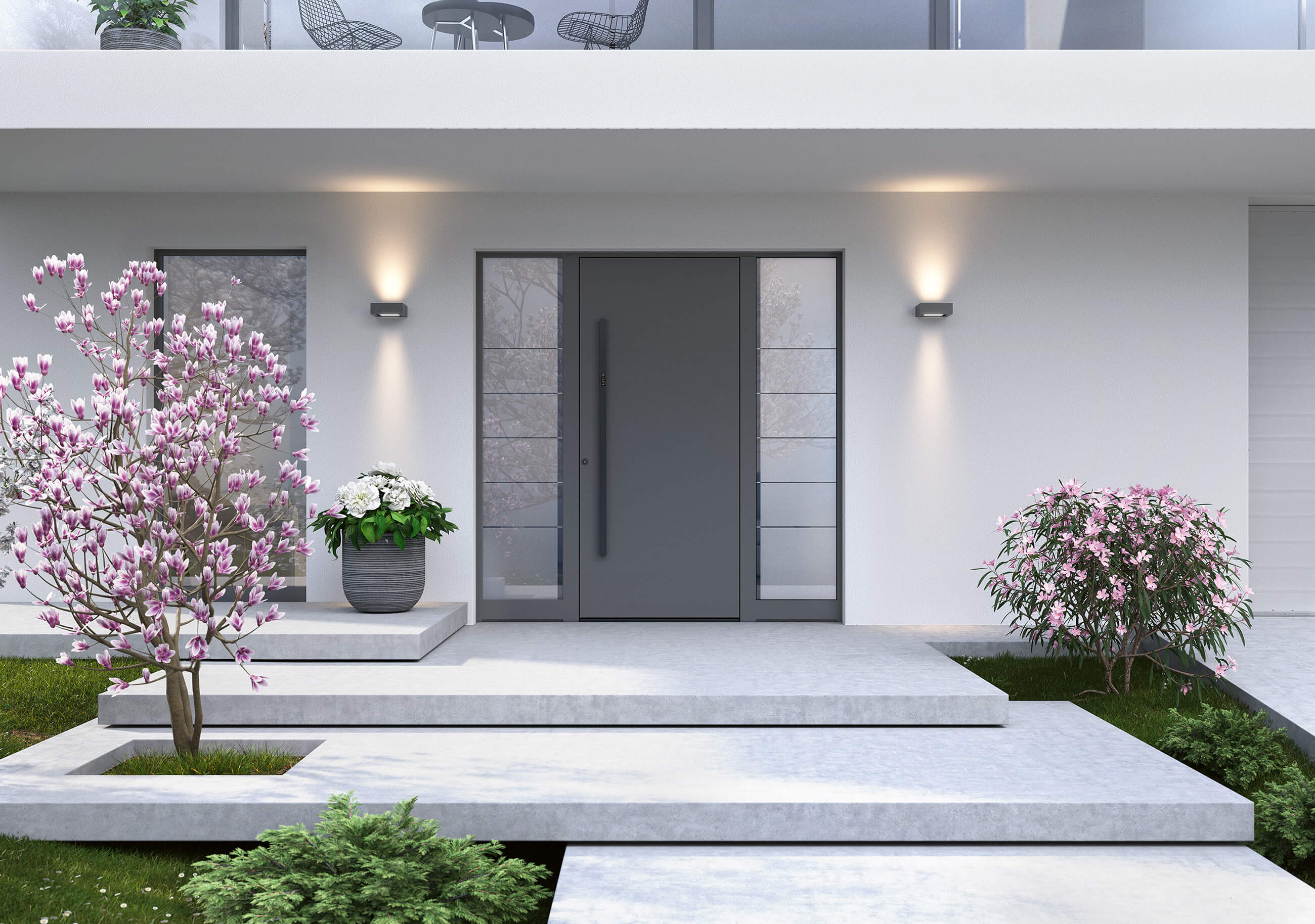 Treppe vor der Haustür