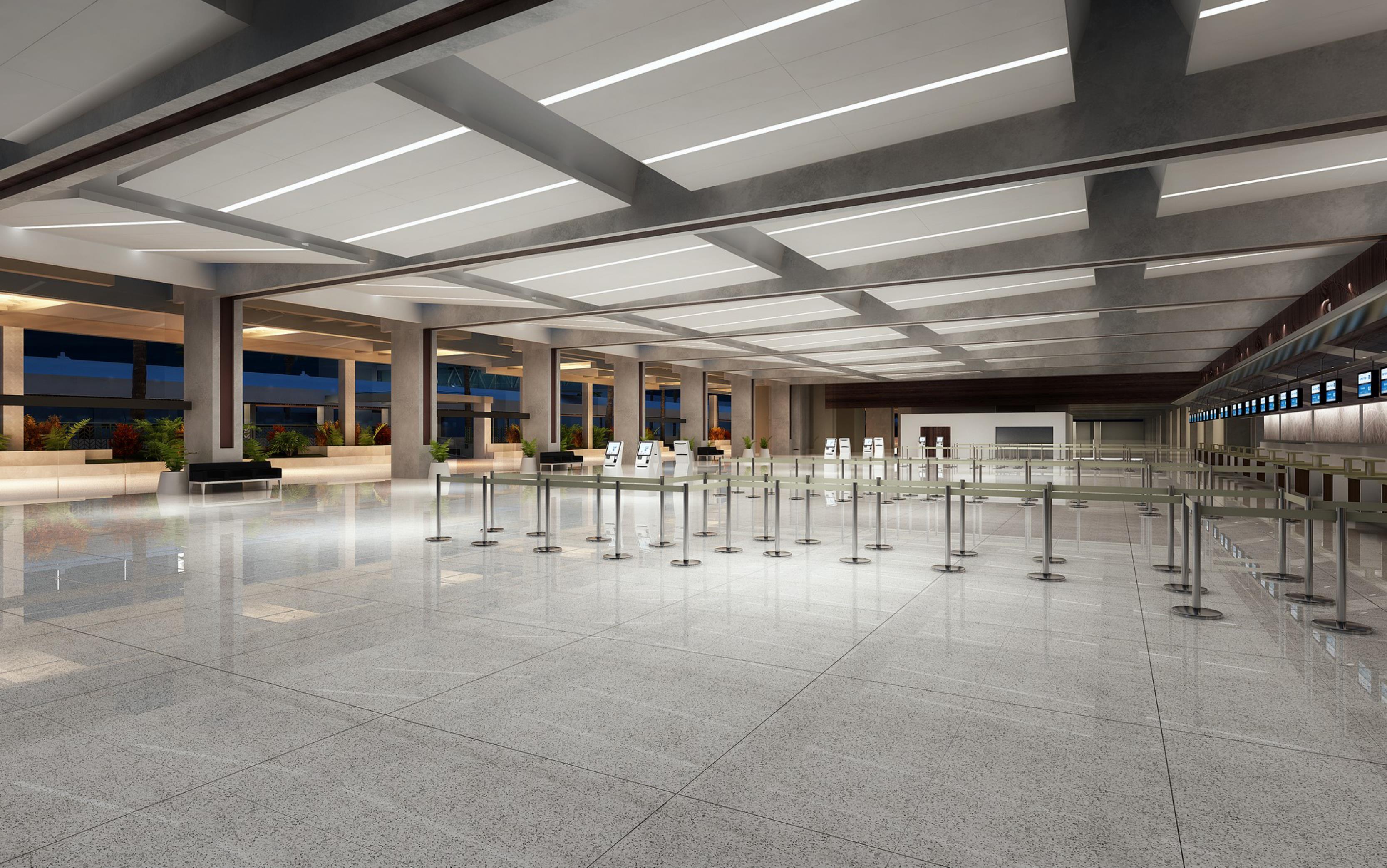 HNL Ticket Lobby Renovations Hawaii Airports Modernization Program